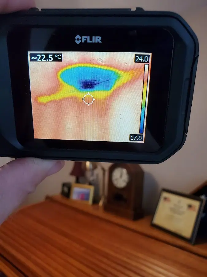 Thermal imaging inspection for water damage in Longview