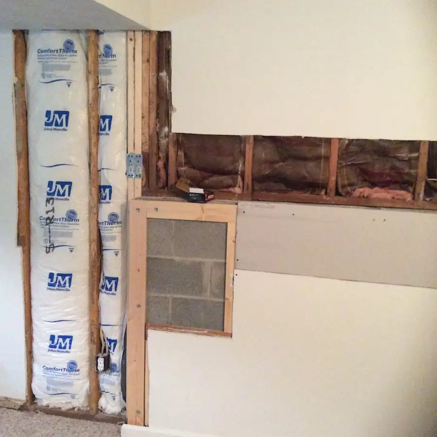 Wall insulation replacement during Odor Removal & Deodorization in Longview